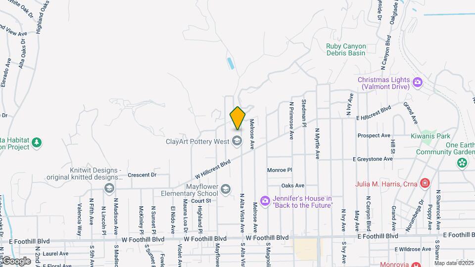 345 N Alta Vista Ave Map and Location Details