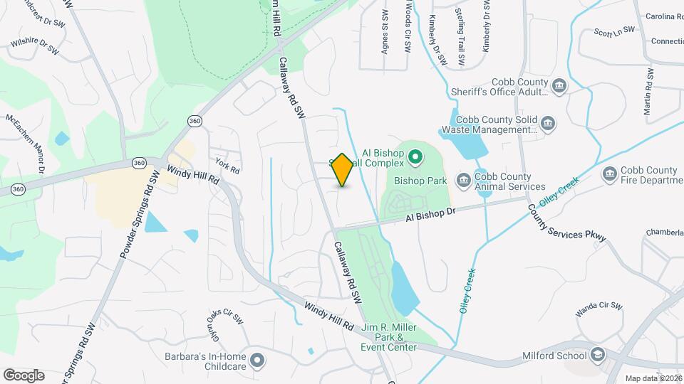 1975 Cheatham Woods Dr SW Map and Location Details