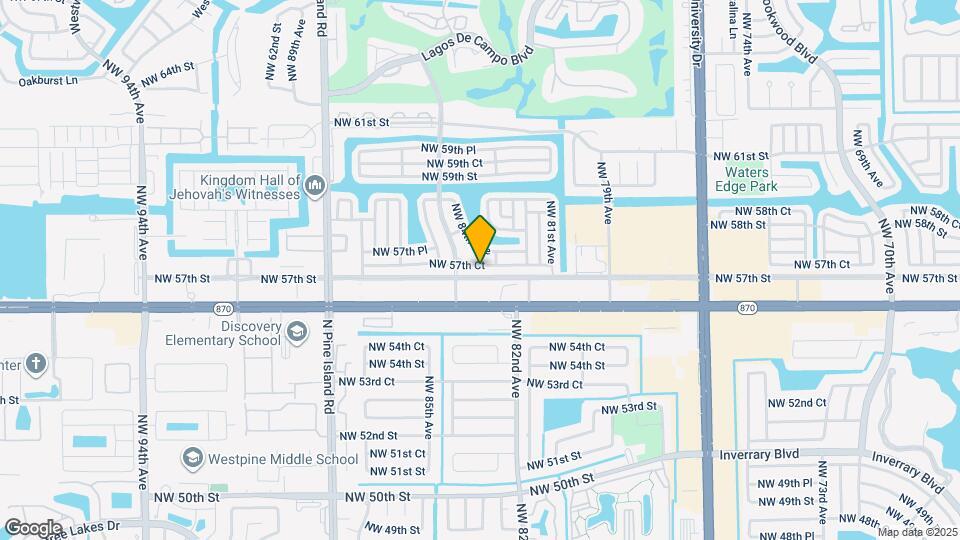 8308 NW 57th Ct Map and Location Details