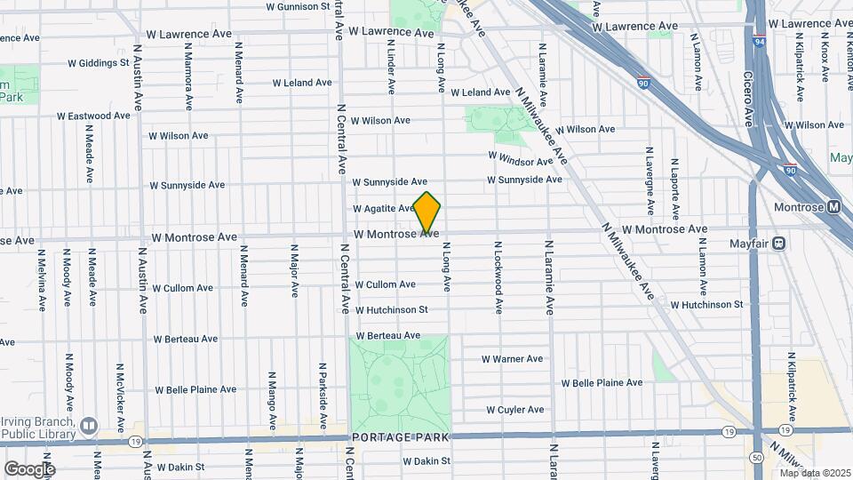 5421 W Montrose Ave Map and Location Details