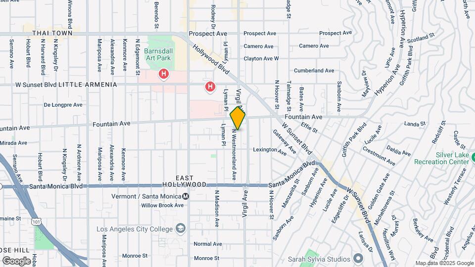 1236 N Westmoreland Ave Map and Location Details