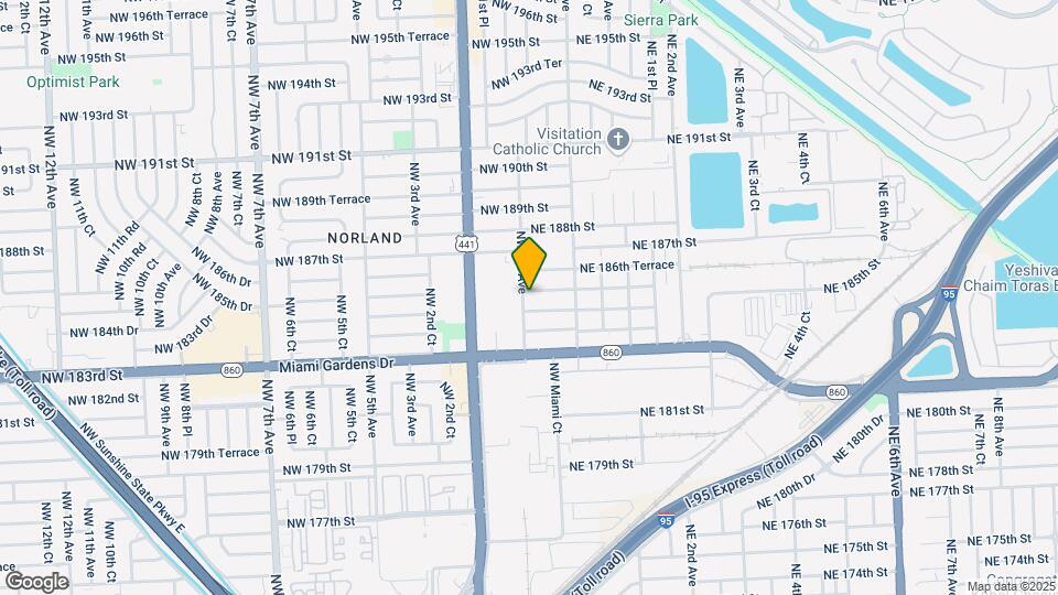 90 NW 185th Ter Map and Location Details