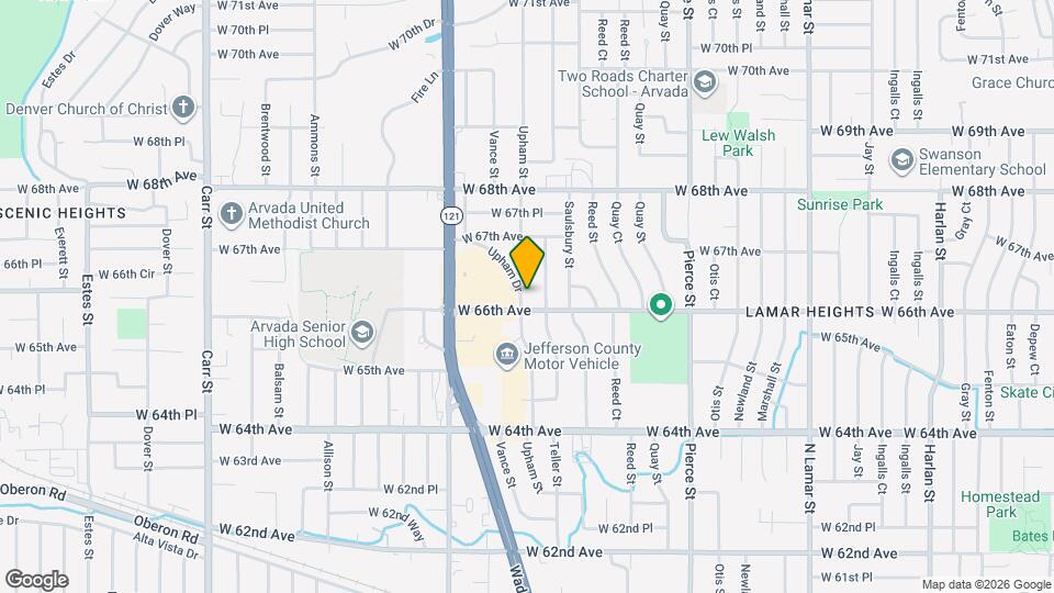 6604 Upham St Map and Location Details