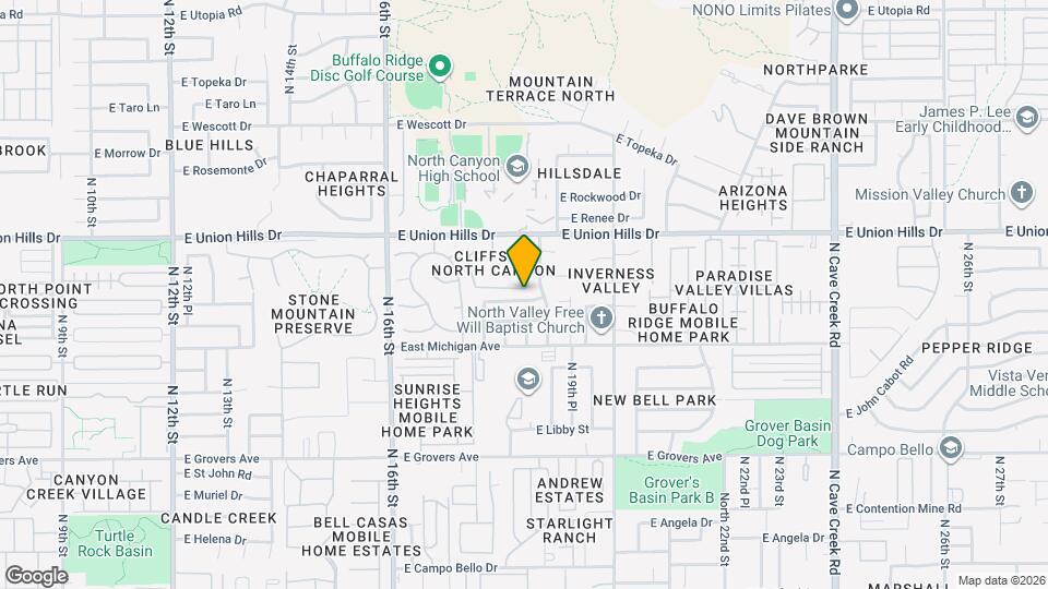 1822 E Bluefield Ave Map and Location Details