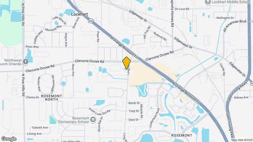 4414 Cluster Dr Map and Location Details