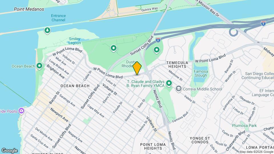 4649 W Point Loma Blvd Map and Location Details