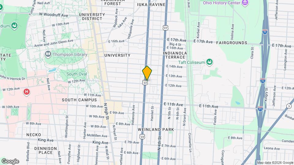 1652 Summit St Map and Location Details