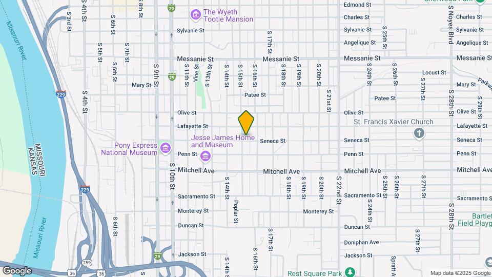 1029 S 15th St Map and Location Details