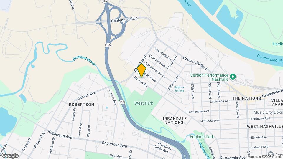 6204 Morrow Rd Map and Location Details