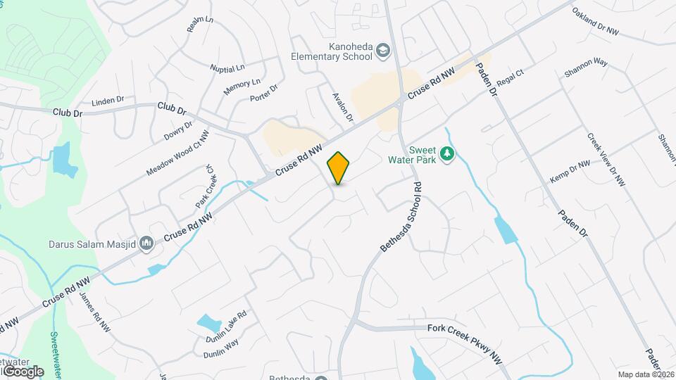 805 Avalon Forest Dr NW Mapa y Detalles de la Ubicación