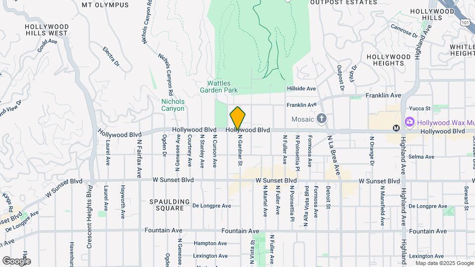 7504 Hollywood Blvd Mapa y Detalles de la Ubicación