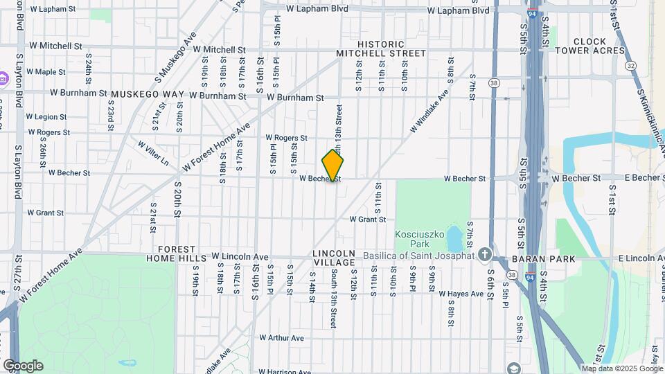 2115 South 13th Street Map and Location Details