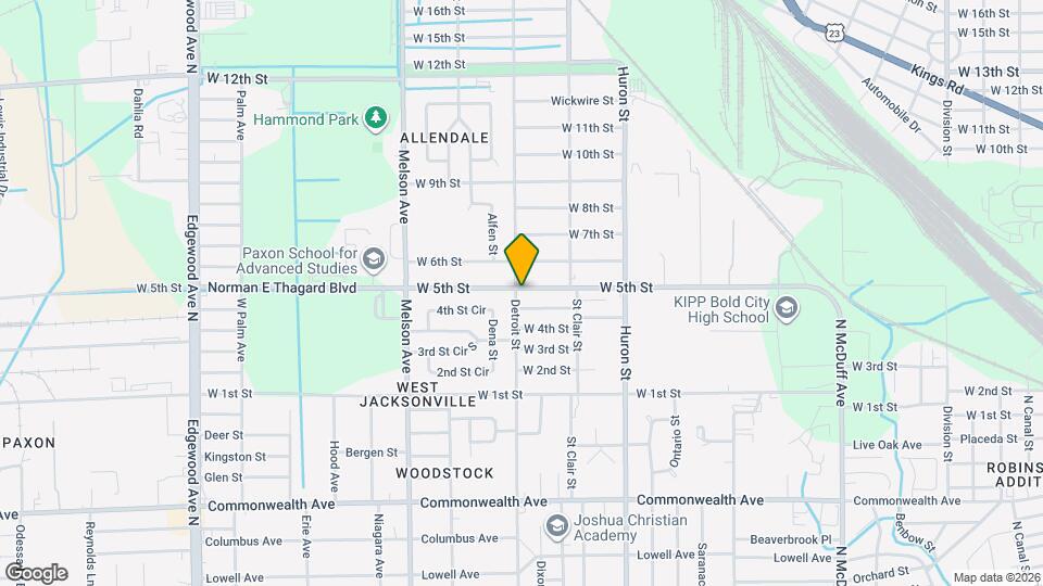 1457 Detroit St Map and Location Details