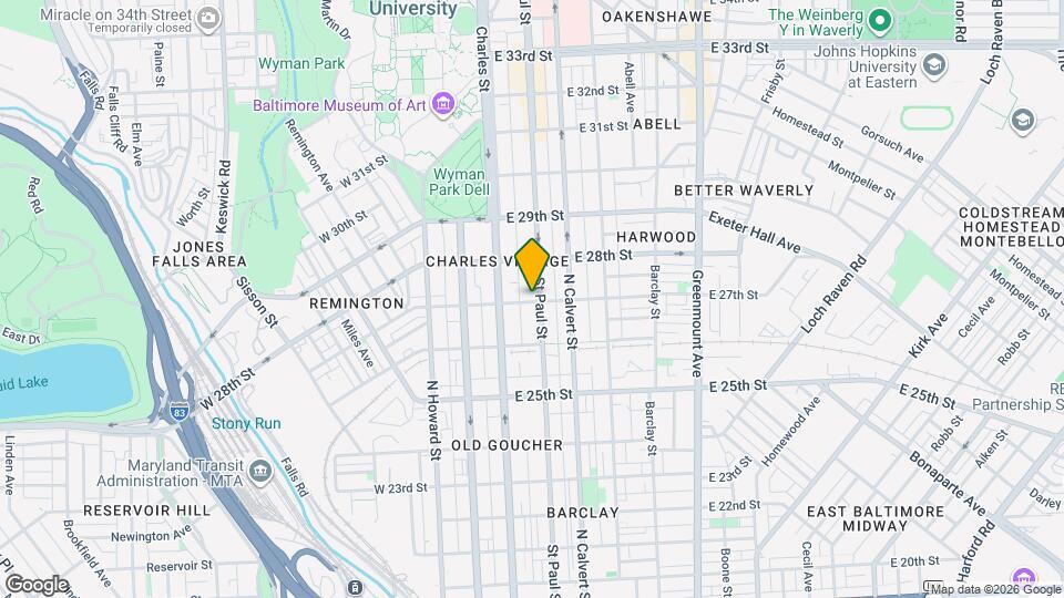 2700 Saint Paul St, Unit 3 Mapa y Detalles de la Ubicación