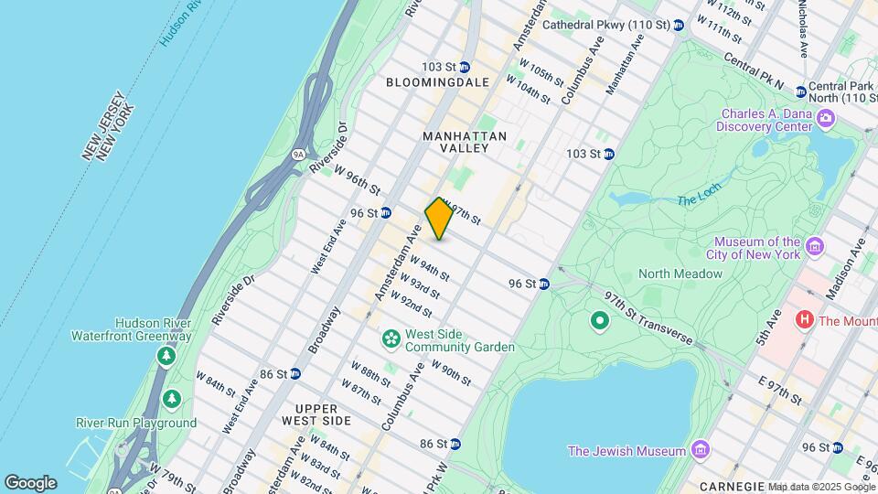 145 W 95th St Mapa y Detalles de la Ubicación