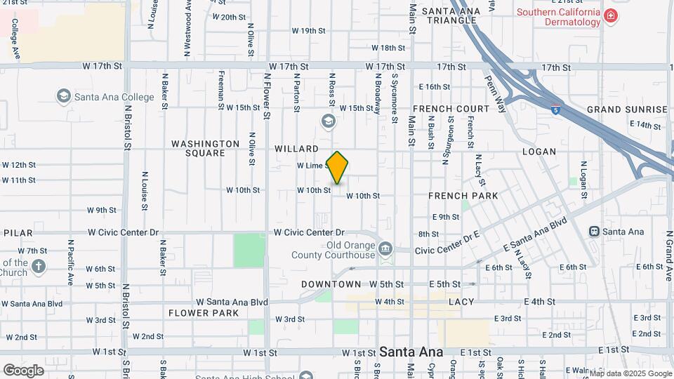 1009 N Ross St Mapa y Detalles de la Ubicación