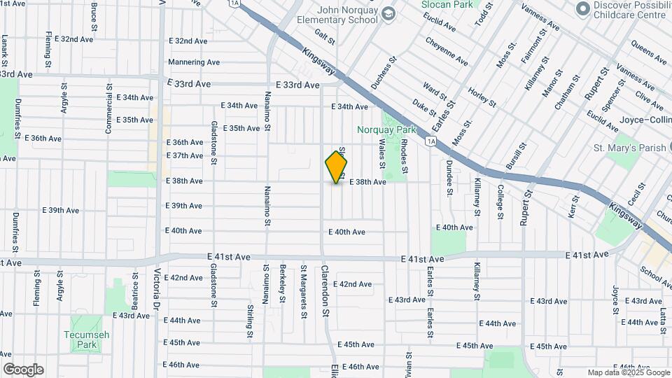 5431 Slocan St Map and Location Details