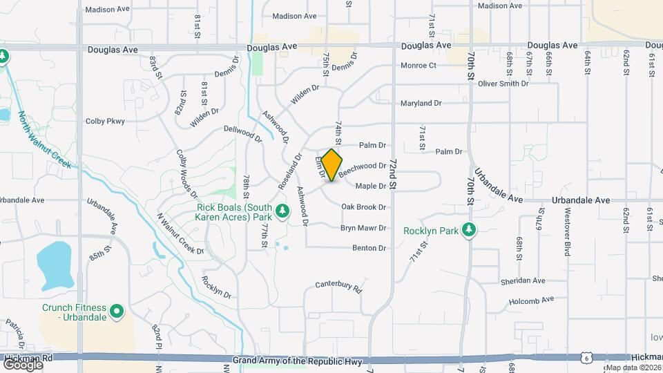 7410 Beechwood Dr Map and Location Details