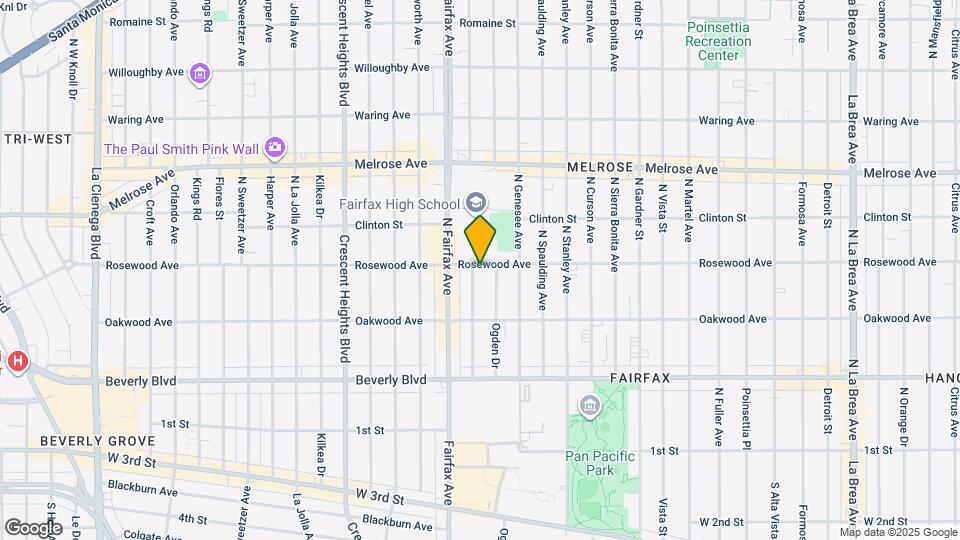 466 N Orange Grove Ave Map and Location Details