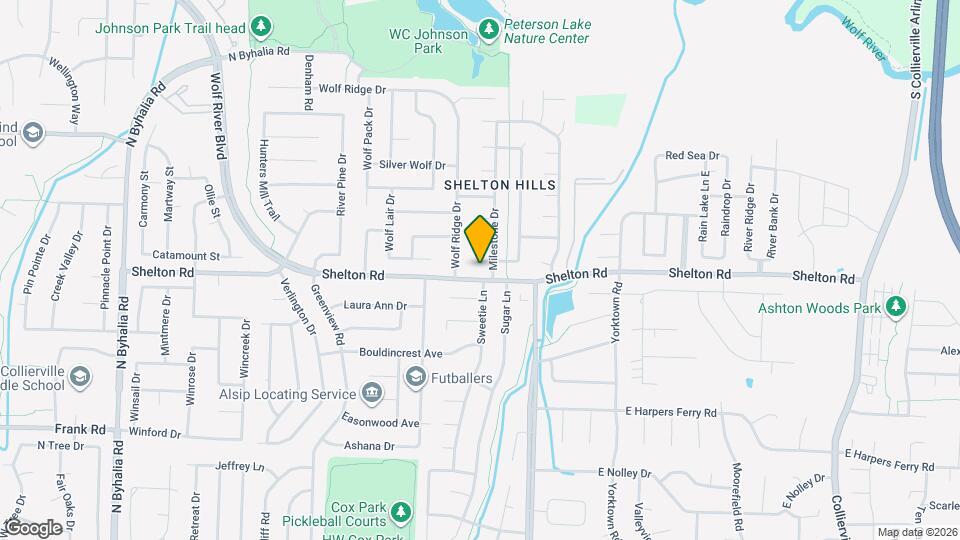 245 Poplar Bluff Cove Map and Location Details