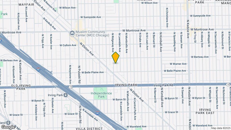 4129 N Ridgeway Ave Mapa y Detalles de la Ubicación