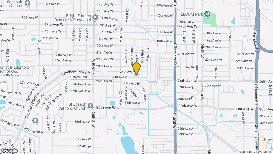 2506 20th St W Map and Location Details