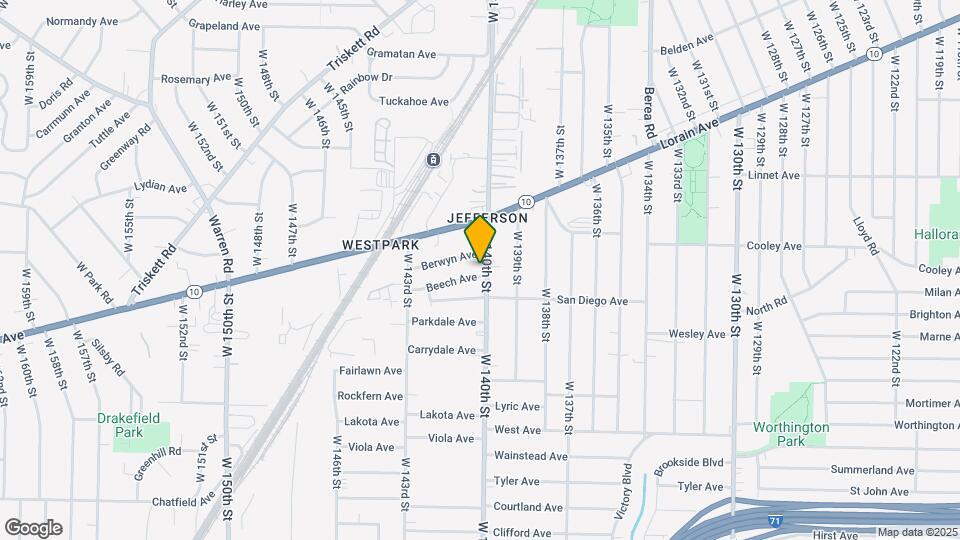 3678 W 140th St Map and Location Details