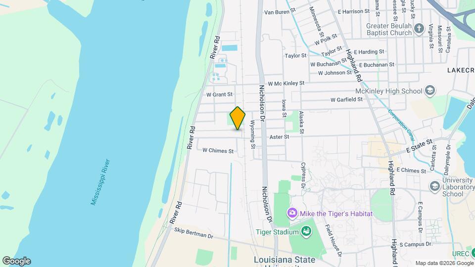 1130 Aster St Map and Location Details