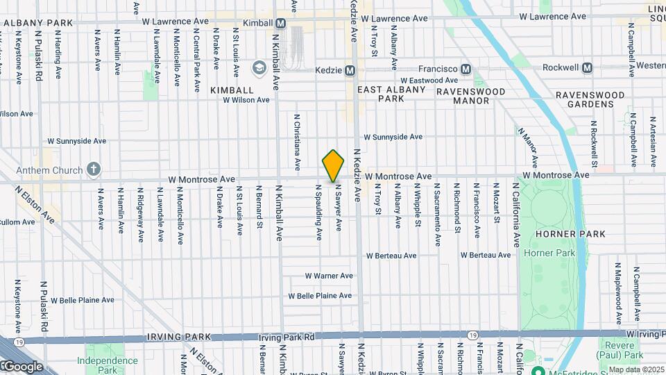 4342 N Sawyer Ave Map and Location Details
