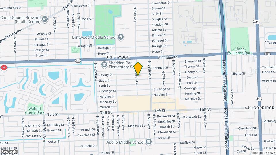 6891 Scott St Map and Location Details