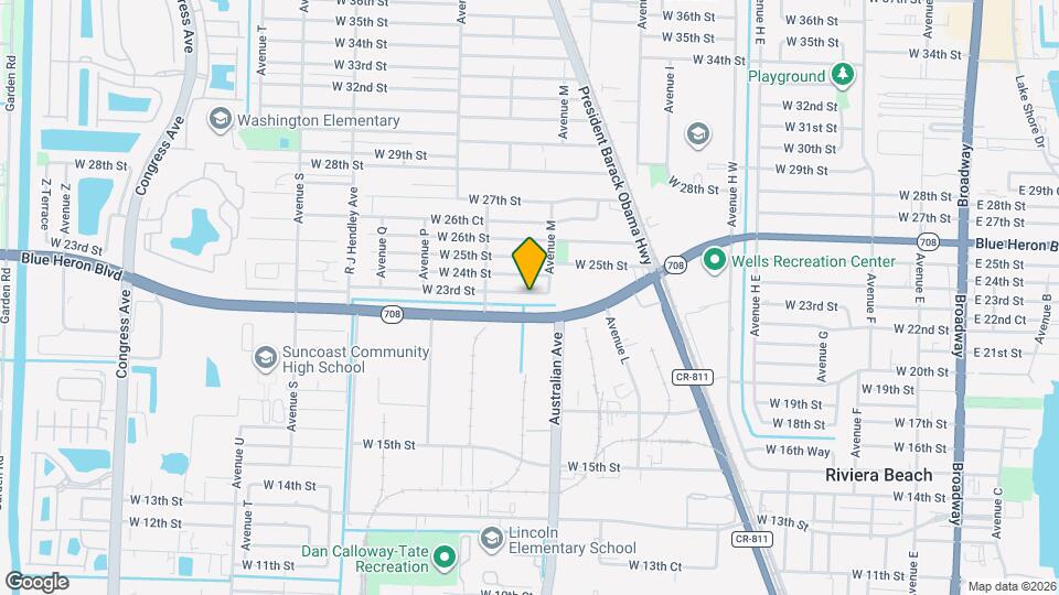 1121 W 23rd St Map and Location Details