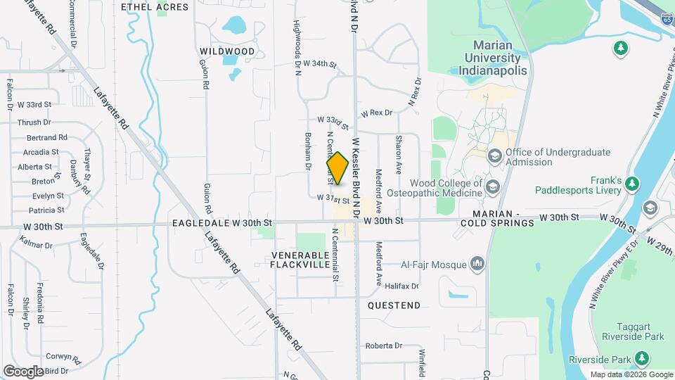3109 N Centennial St Map and Location Details