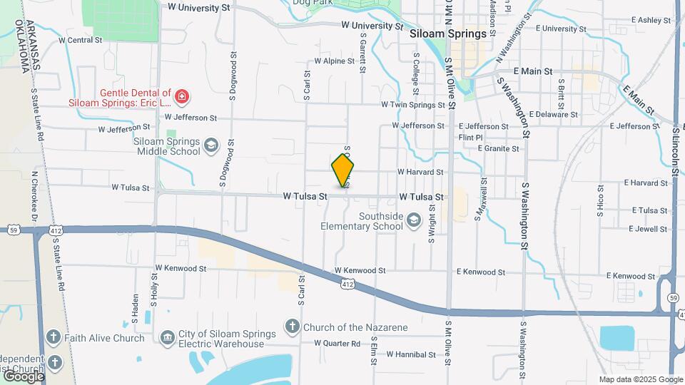 722 S Oak Hill St Map and Location Details