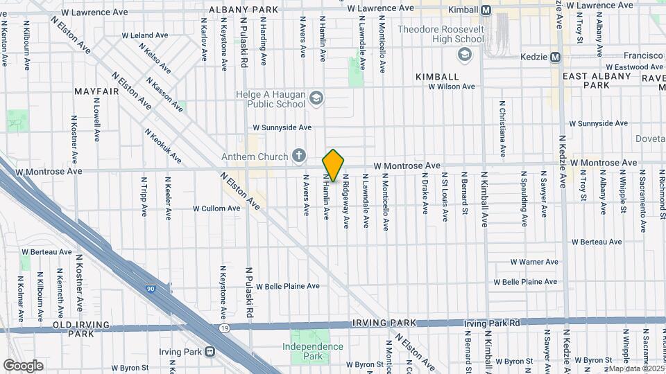 4329 N Hamlin Ave Mapa y Detalles de la Ubicación