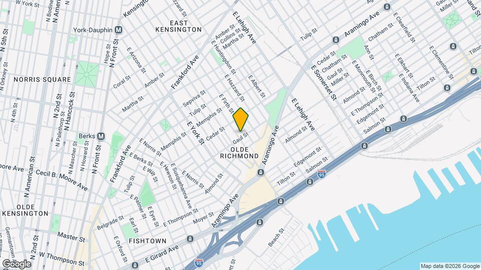 2443 E Cumberland St Map and Location Details