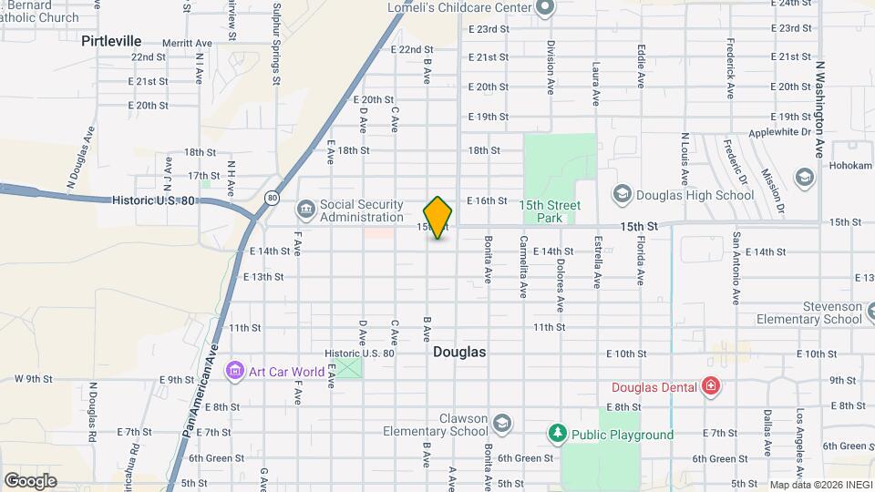 1014 E 14th St Map and Location Details