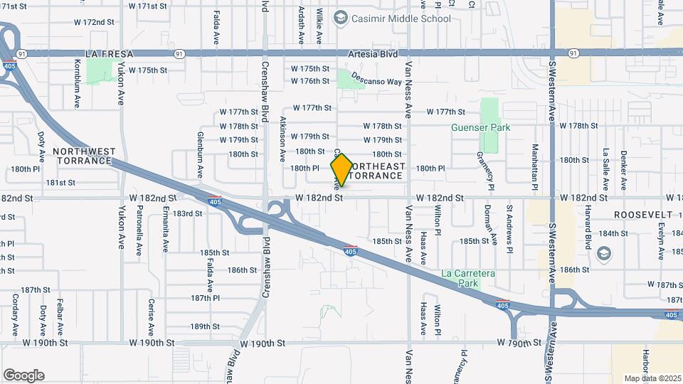 2515 W 182nd St Map and Location Details