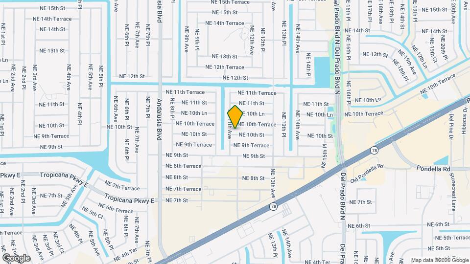 1105 NE 10th St Map and Location Details