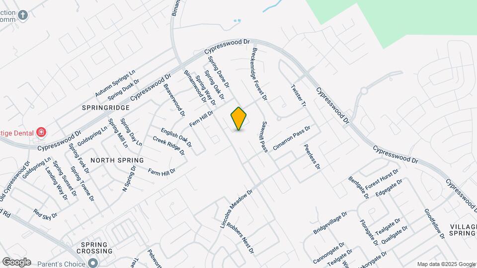 2910 Park Spring Ln Map and Location Details