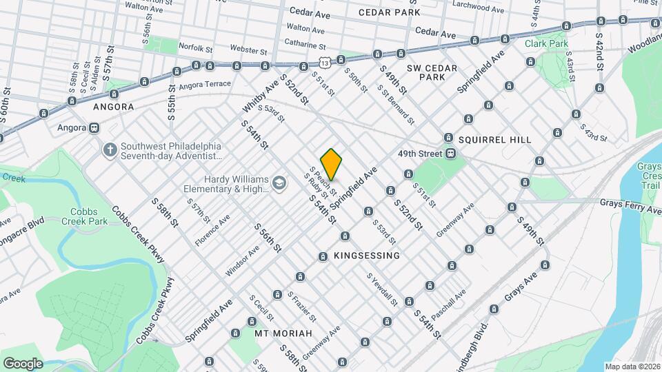 1231 S Peach St Map and Location Details