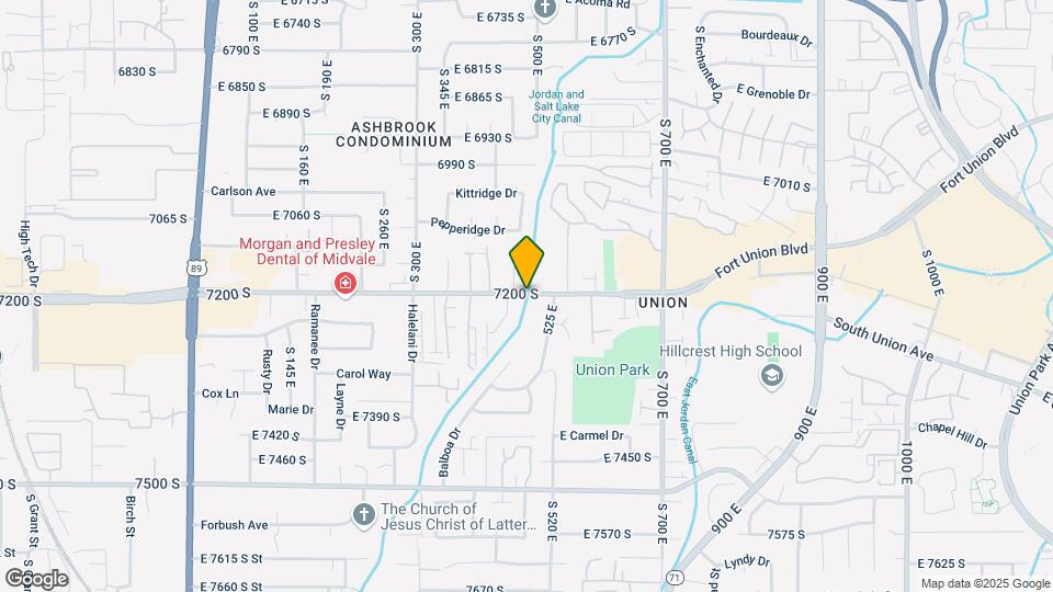 498 East Fort Union Blvd Mapa y Detalles de la Ubicación