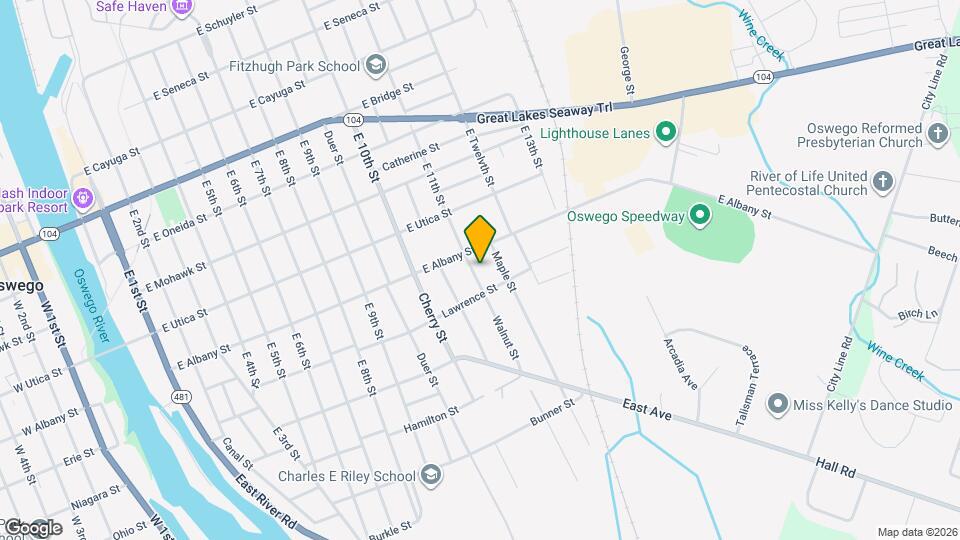 285 1/4 Walnut St, Unit Apt A Map and Location Details