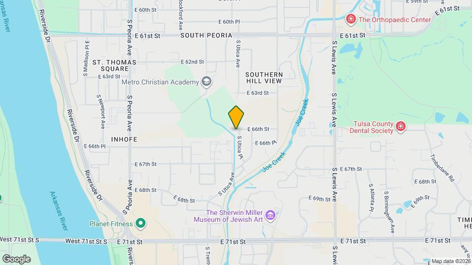 6604 S Utica Pl Mapa y Detalles de la Ubicación