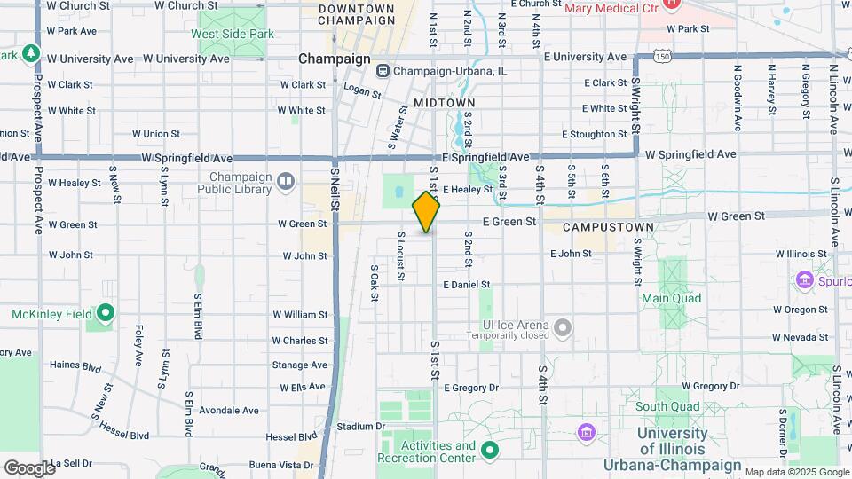 705 S 1st St Map and Location Details