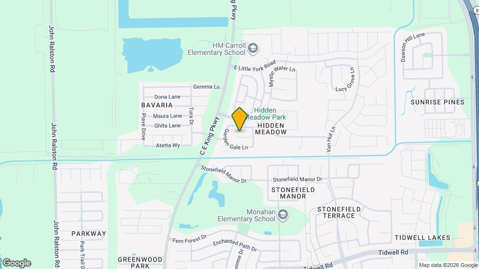 12519 Thistle Creek Ct Mapa y Detalles de la Ubicación