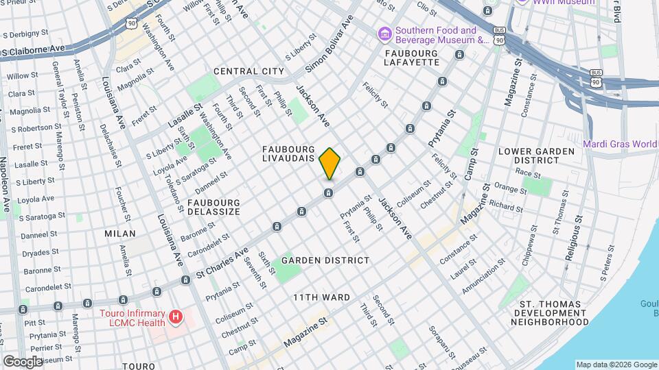 2309 St Charles Ave Mapa y Detalles de la Ubicación