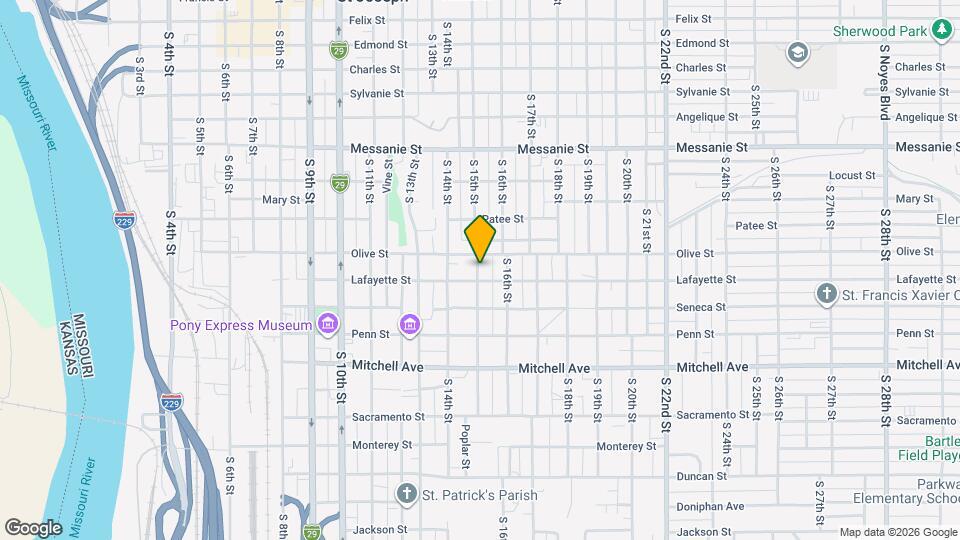 915 S 15th St Map and Location Details