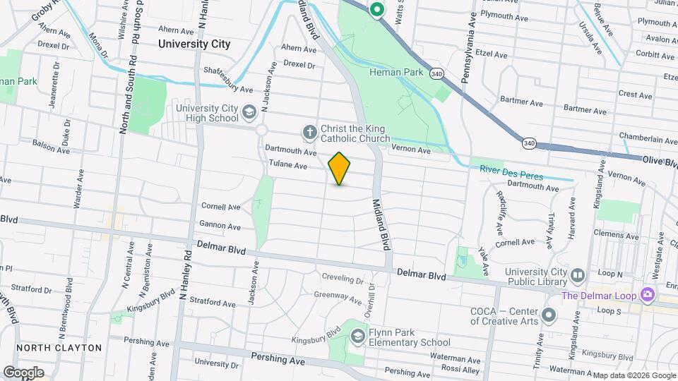 7246 Amherst Ave, Unit 2nd Floor Mapa y Detalles de la Ubicación