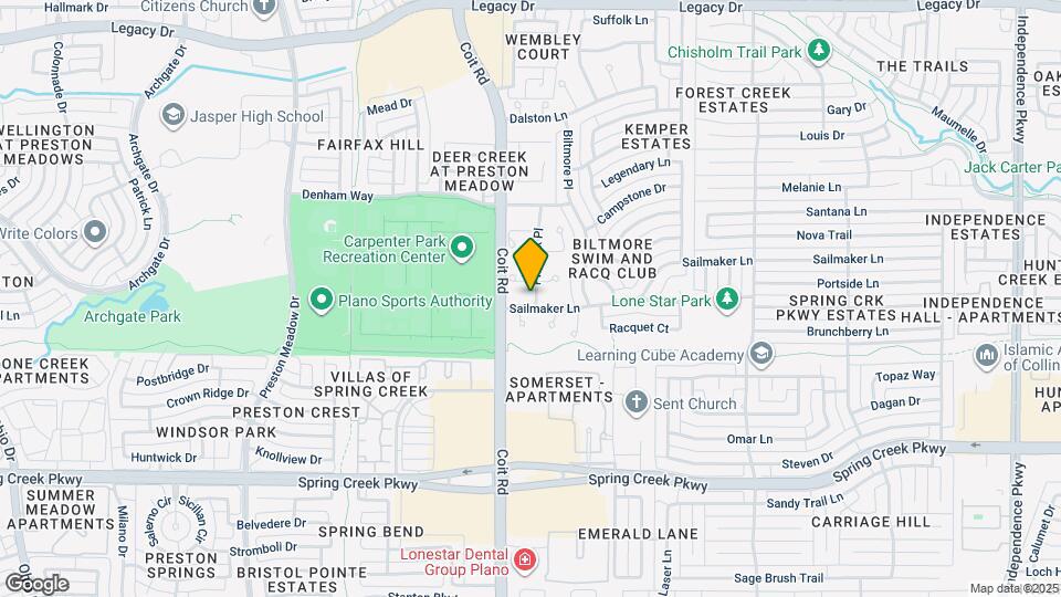 3901 Sailmaker Ln Map and Location Details