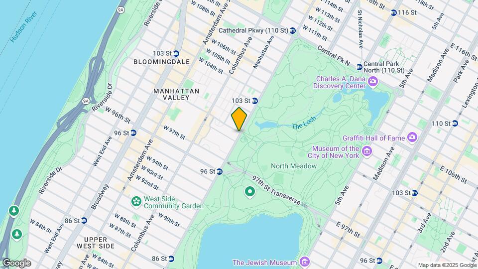 398 Central Prk W Map and Location Details